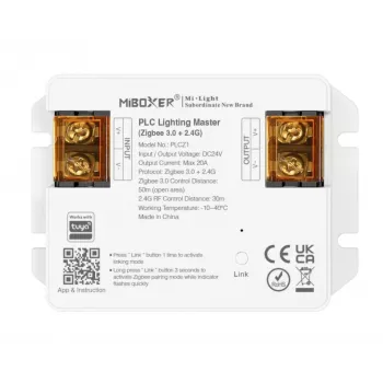 Miboxer PLCZ1 controlador maestro de luz Zigbee 3.0 + 2.4G MiLight/Miboxer