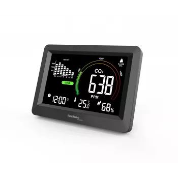 Technoline WL1028 Monitor de CO2 Monitor de calidad del aire con alarma Negro