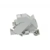 SYNERGY21 Soporte de módulo Keystone para carril DIN Slim ABS para 1x módulo TP Slim Line (S215416V2)