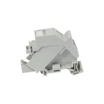 SYNERGY21 Soporte de módulo Keystone para carril DIN Slim ABS para 1x módulo TP Slim Line (S215416V2)