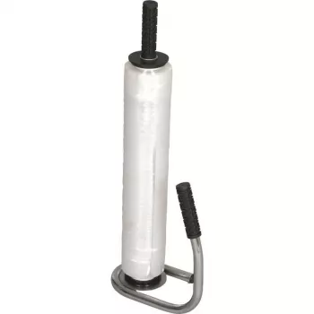 Banholzer&Wenz Dispensador profesional de film estirable de cromo con freno de bloqueo 13598