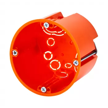 f-tronic caja empotrable HW E117, Ø 68 mm, profundidad 61 mm, libre de halógenos, naranja 7350165