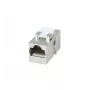 SYNERGY21 S216317V4 módulo keystone RJ45 Cat6A blindado, hembra a hembra, slimline corto, carcasa metálica