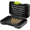 Goobay set de 17 piezas de brocas para metal y piedra con puntas de destornillador en estuche resistente 77848