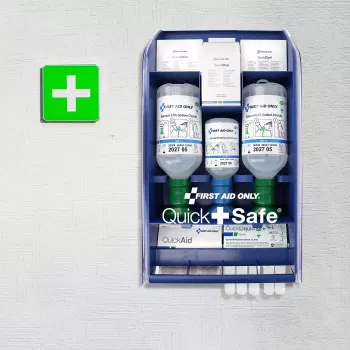 First Aid Only Quick+ Safe DIN EN 15154-4 botiquín de primeros auxilios azul (P-44027 00)