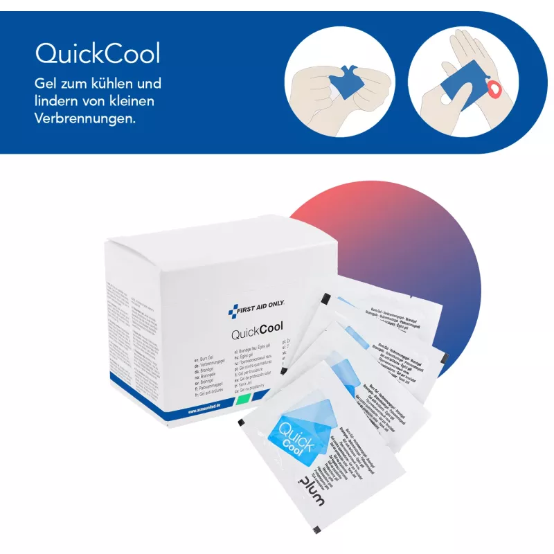 First Aid Only Quick+ Safe DIN EN 15154-4 botiquín de primeros auxilios azul (P-44027 00)