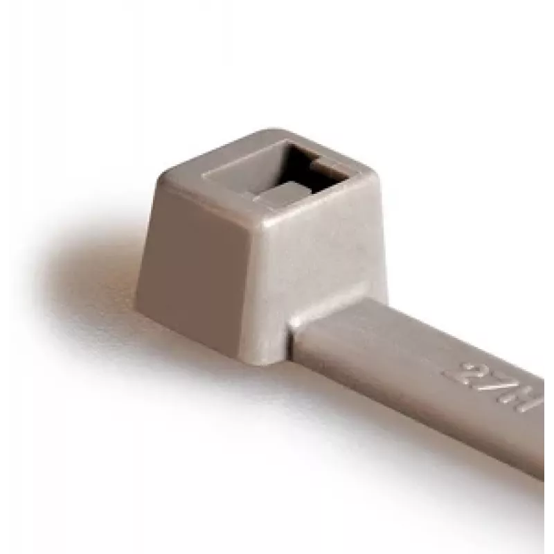 HellermannTyton brida T80R, poliamida 6.6, gris, 360 mm x 4.6 mm, 100 uds. (116-08018)