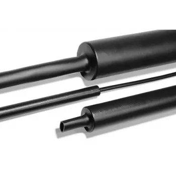 HellermannTyton MU47 Tubo termorretráctil 4:1 40 mm a 12 mm Negro 1 m
