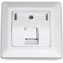 Dätwyler 185866 Módulo de datos RJ45 Cat 7A, 1 puerto, Blanco