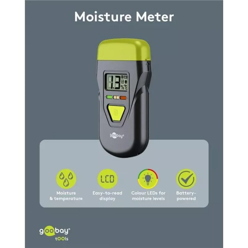 Goobay Tools Medidor de humedad 77832