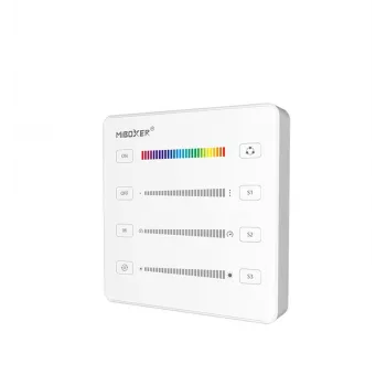 Miboxer Pixel LED Smart Panel Controlador RGB/RGBW/RGB+CCT (B6, Blanco)