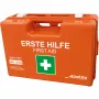 PETEX 43924135 botiquín de primeros auxilios DIN 13157, naranja, 280 x 115 x 200 mm, montaje en pared, plástico ABS, para oficinas, talleres, pequeñas empresas, centros educativos