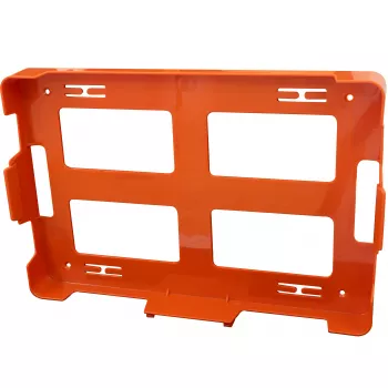 PETEX 43924135 botiquín de primeros auxilios DIN 13157, naranja, 280 x 115 x 200 mm, montaje en pared, plástico ABS, para oficinas, talleres, pequeñas empresas, centros educativos