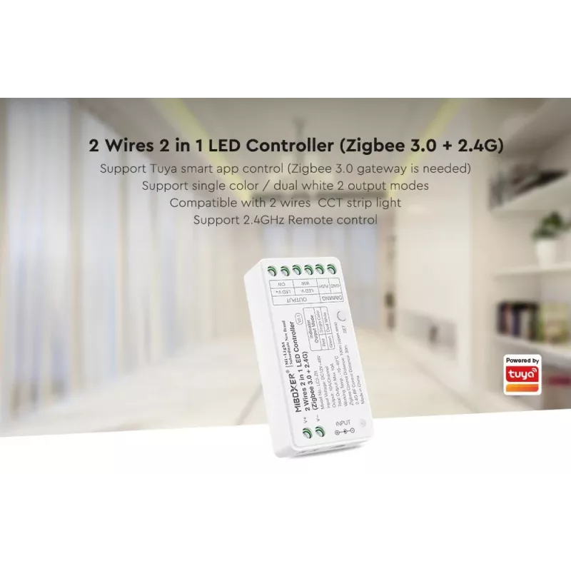 SYNERGY21 Synergy 21 controlador CCT 2 hilos Zigbee*Milight/Miboxer* (LC2-ZR)