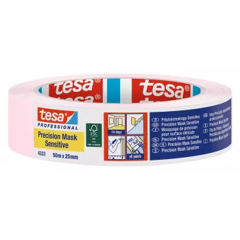 tesa 4333 Precision Mask cinta de enmascarar rosa claro 50 m x 25 mm 04333-00018-02