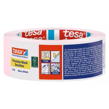 tesa 4333 Precision Mask cinta de enmascarar rosa claro 50 m x 38 mm 04333-00020-02