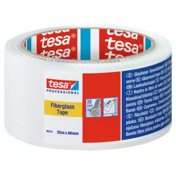 tesa 60101 Professional cinta de tela blanca 25 m x 48 mm 60101-00000-00