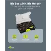 Goobay Tools set de 72 puntas de destornillador con portapuntas magnético de cambio rápido, puntas de acero S2, vástago hexagonal de 1/4