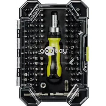 Goobay set de 100 puntas de destornillador con vástago hexagonal de 1/4