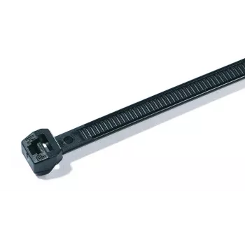 HellermannTyton T50MOS brida de cables negra, 245 mm x 4,6 mm, PA66, pack de 100 118-00128