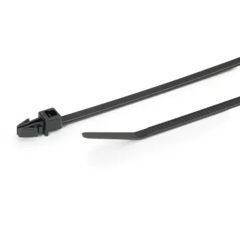 HellermannTyton T30RSF-PA66HS-BK (500) brida de cables 158 mm x 3,6 mm negra pack de 500 126-00329