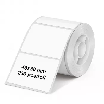 Olympia 6320 rollo de etiquetas 40 mm x 30 mm blanco 230 etiquetas