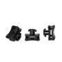 HellermannTyton ACFM5W8PT4,5 Soporte de bridas para carril DIN, PA66 resistente al impacto, negro, 25 uds. 151-03245