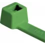 HellermannTyton T18R bridas verdes, 100 x 2,5 mm, PA66, 80 N, 100 uds. (116-01815)