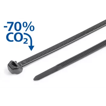HellermannTyton S50ROS-PP-BK brida 200mm x 4,9mm negra PP resistente a productos químicos (pack de 1000) 118-00270