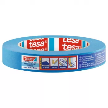 Tesa cinta de enmascarar Precision 4440 Outdoor UV Plus, azul, 50 m x 19 mm 04440-00000-00