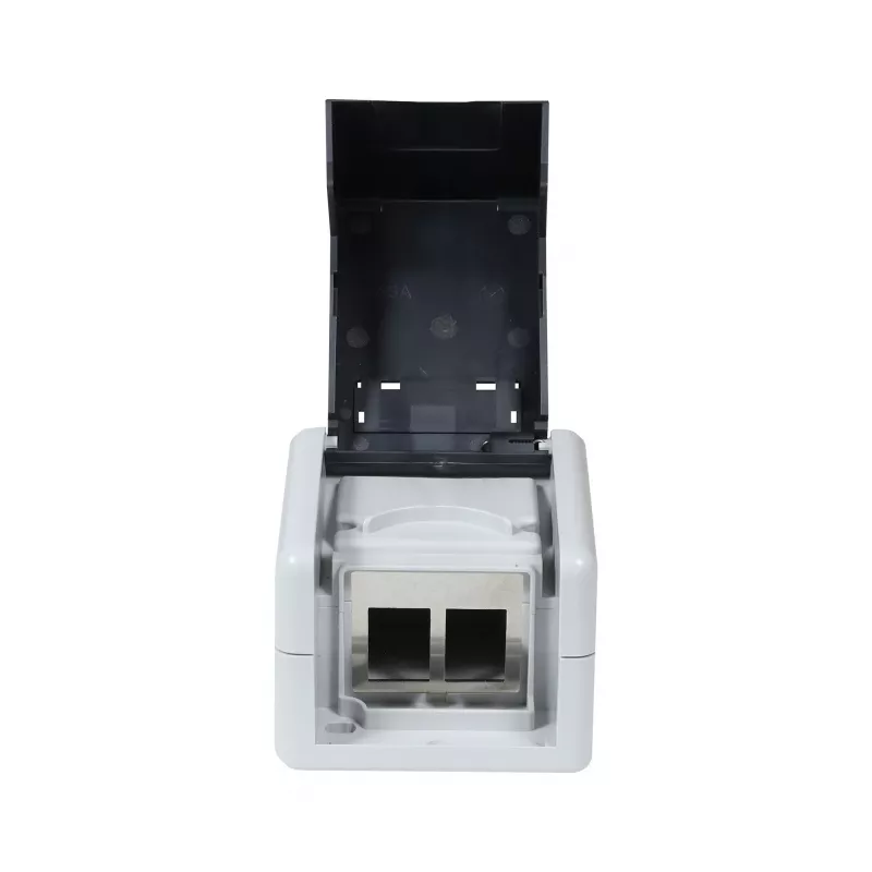 SYNERGY21 carcasa de superficie para módulo Keystone IP44 para 2 módulos, blanca S216388