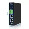 ALLNET splitter/extractor PoE industrial IEEE 802.3bt Type 4, 90W, salida seleccionable 5V/9V/12V/24V, Gigabit Ethernet, montaje en carril DIN/pared (ALL-PSI104G-BT90-PD)