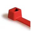 HellermannTyton T80L-N66-RD-C1 brida estándar dentada interior, 390 mm x 4,6 mm, roja, 100 uds. 116-05412