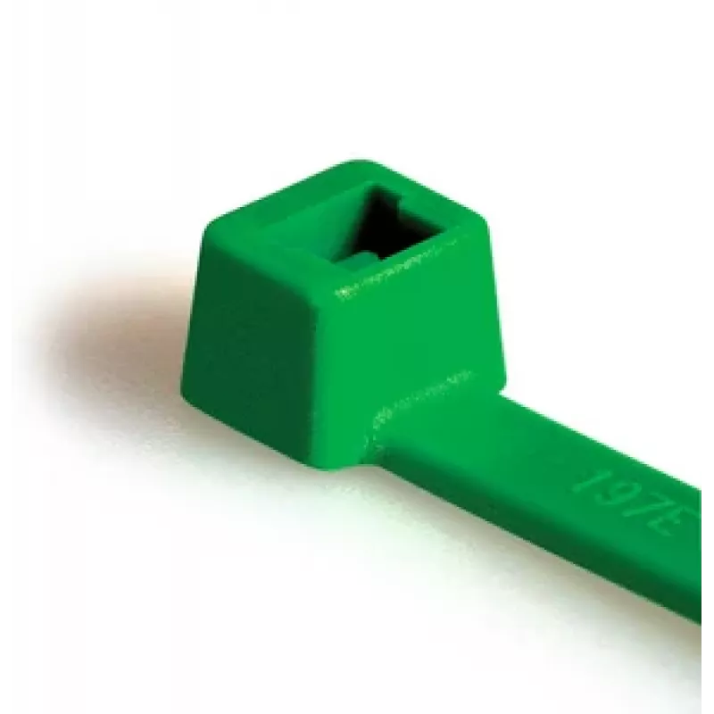 HellermannTyton T80L-N66-GN-C1 brida estándar, 390 x 4,6 mm, verde, 100 uds. 116-05415