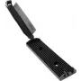 HellermannTyton FKH80 fijación atornillada para bridas, negra PA66, 25mm x 56,5mm, 100 uds. 151-16800