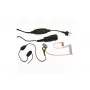 MIDLAND Albrecht AE 31-PT07 auricular mono in-ear con micrófono de diadema y PTT, con cable, conexión de 2 pines, negro 41990