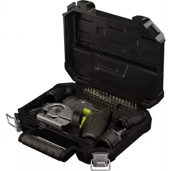 Goobay 77817 Set de destornillador mini con batería 4 en 1, 35 piezas, forma de pistola, con 4 puntas