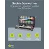 Goobay 77839 destornillador de precisión eléctrico con batería, 50 piezas, LED