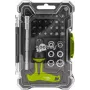 Goobay Set de destornilladores con set de 30 puntas – Set de herramientas de precisión para atornillar, montaje y reparación de electrónica (77841)