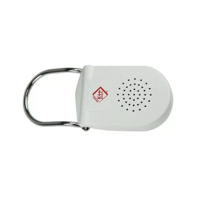 KH-SECURITY KH 100183 Alarma electrónica para pomo de puerta, sistema de alarma móvil, blanco