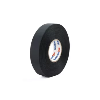 HellermannTyton 712-10003 Cinta aislante eléctrica de PVC, negra, 19 mm x 20 m, adhesivo de caucho, 0,15 mm de grosor
