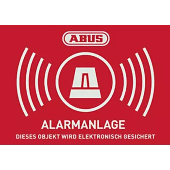 ABUS pegatina de advertencia de alarma con logo 148 x 105 mm (1 unidad) AU1422