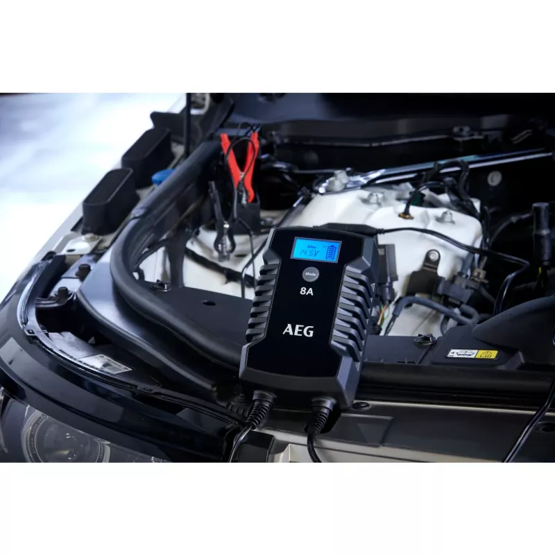 AEG LD8 10618 cargador de batería de coche 12V/24V 8A/4A automático