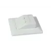 SYNERGY21 soporte de módulo Keystone empotrable para 2x módulo TP blanco puro redondo S216330V3