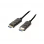SYNERGY21 Cable HDMI 2.1 óptico activo, ST/ST, 25m, 8K60Hz, 48Gbps, negro S215914