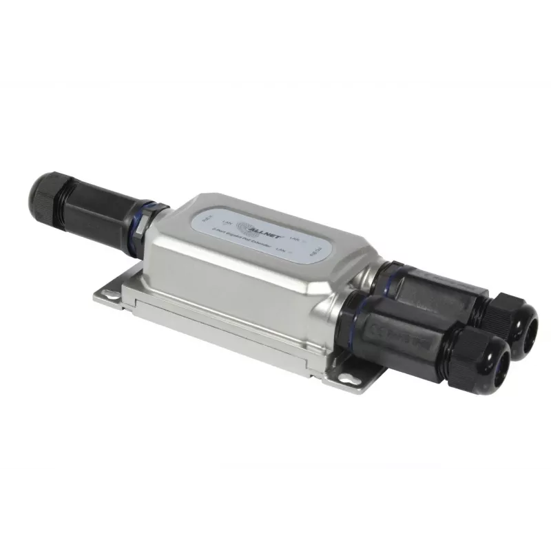 ALLNET Repetidor extensor PoE Outdoor IP67 IEEE802.3BT IN - AT Out, ALL-PR2013Ov2-30W