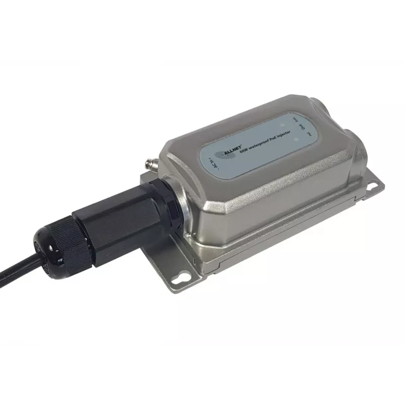ALLNET Inyector PoE Outdoor IP67 IEEE 802.3bt 60W carcasa metálica ALL-PI2013Ov2BT60