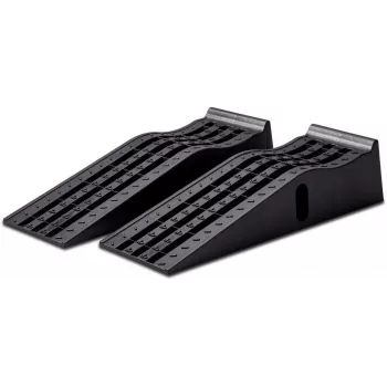 IWH Par de rampas de acceso de 3 toneladas, 155 mm de elevación, acero, antideslizante, anchura máx. de neumático 240 mm 020871