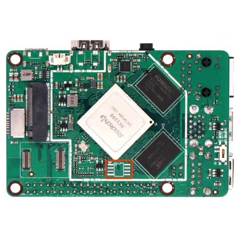ALLNET Rock Pi 4A+ OP1 4GB/32GB sin WLAN y Bluetooth con pines PoE (RS114A+D4E32)