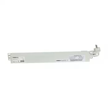 SYNERGY21 ALLNET Regleta de enchufes para rack de 19 pulgadas 9 tomas Schuko con interruptor, gris claro S215392V4